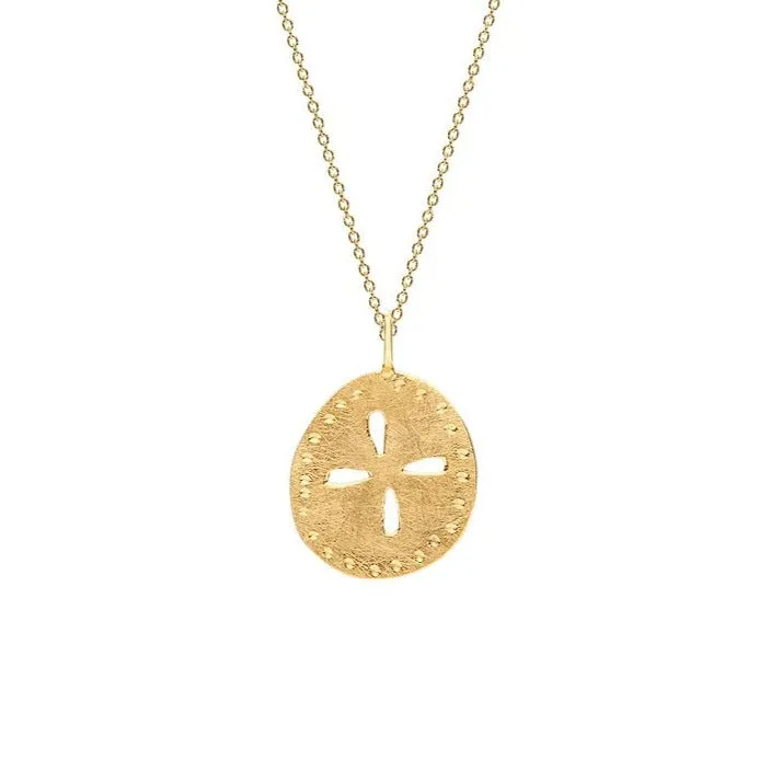 Sunflower Gold Pendant Necklace
