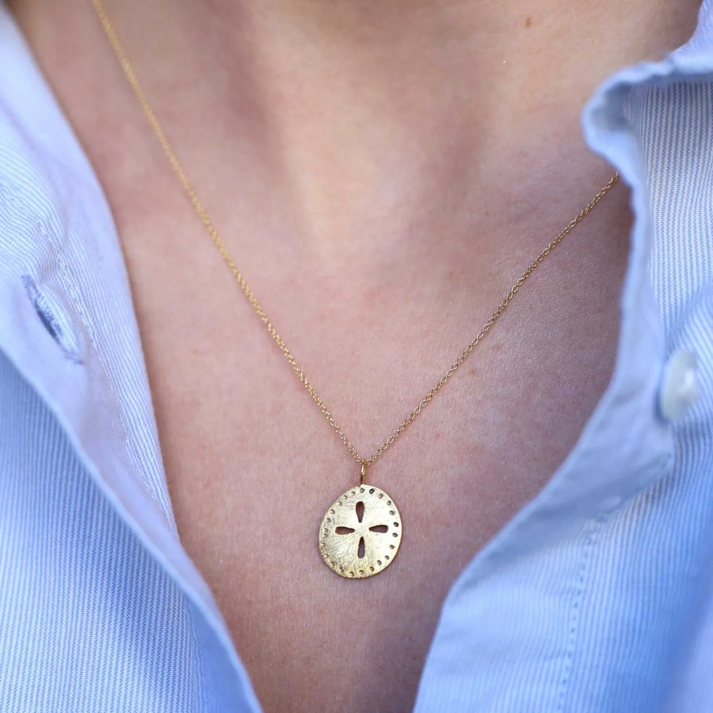 Sunflower Gold Pendant Necklace