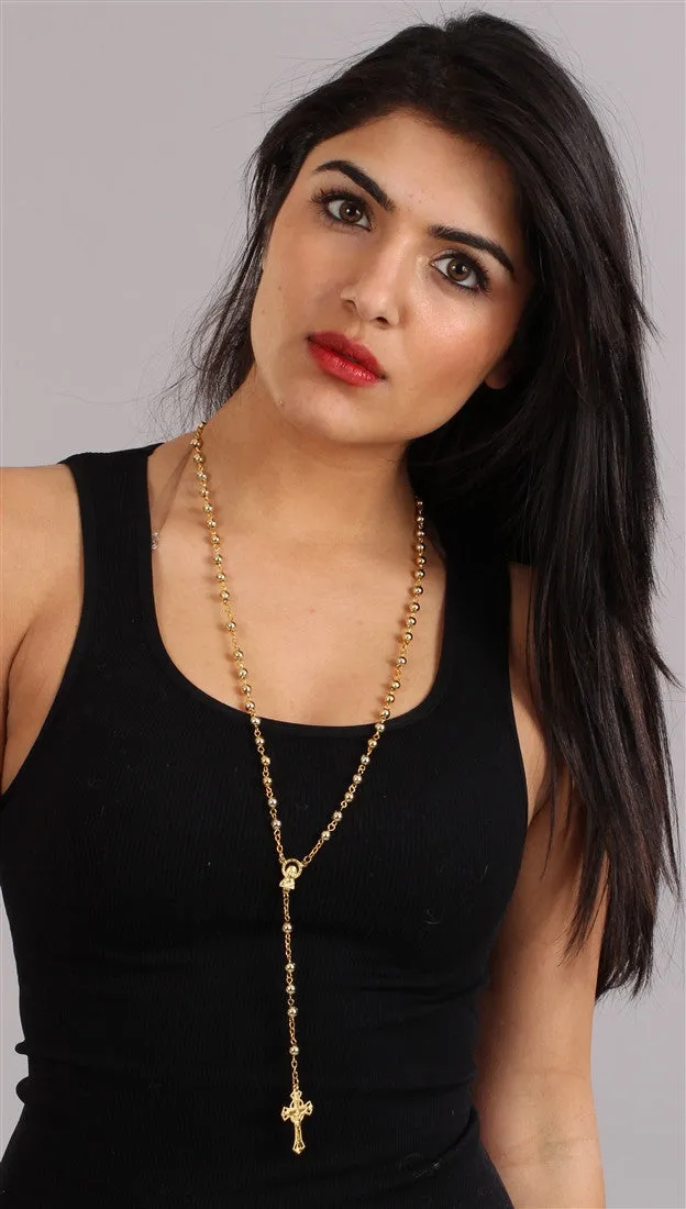 The Classic Rosary in Gold