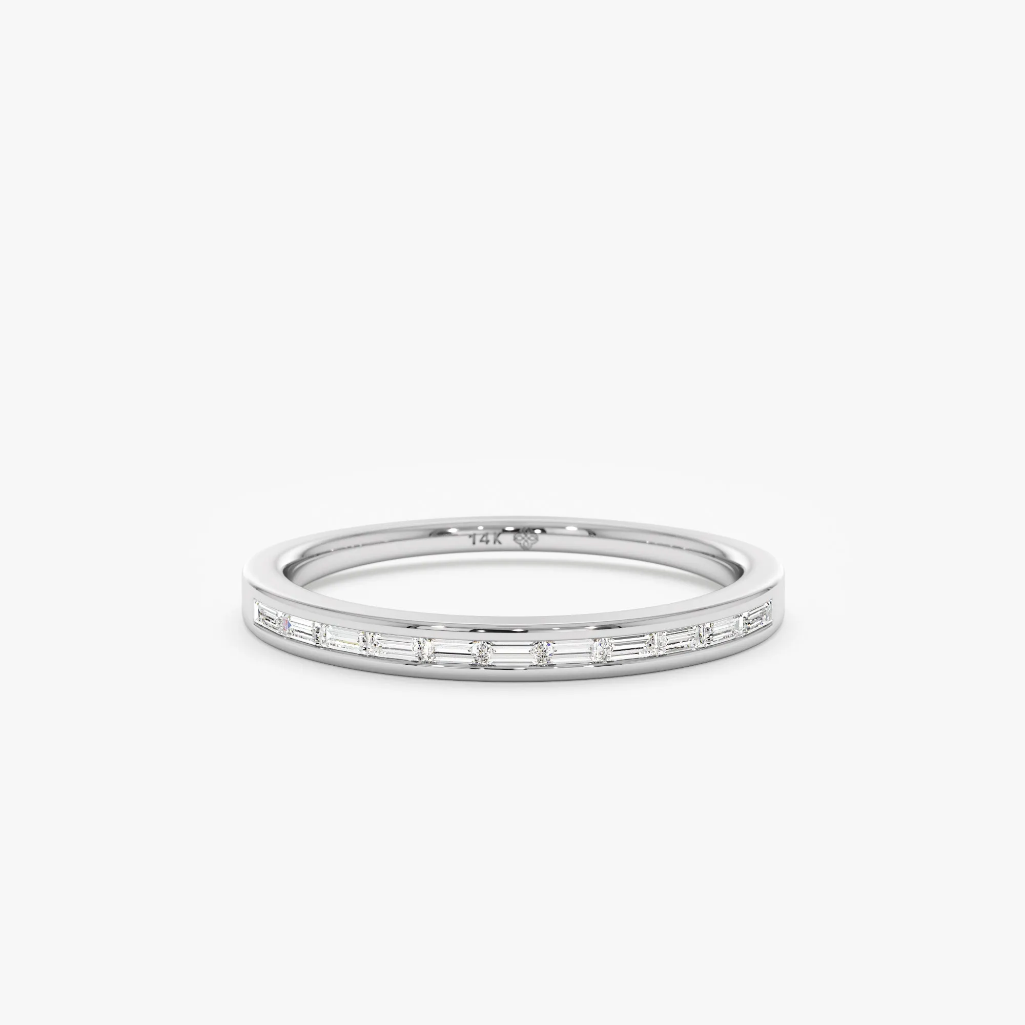 Thin Diamond Channel Set Ring, Isla