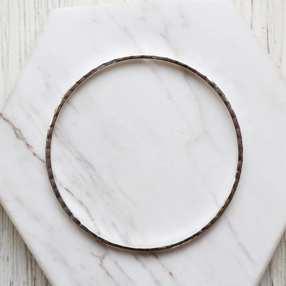 Thin Hammered Bangle