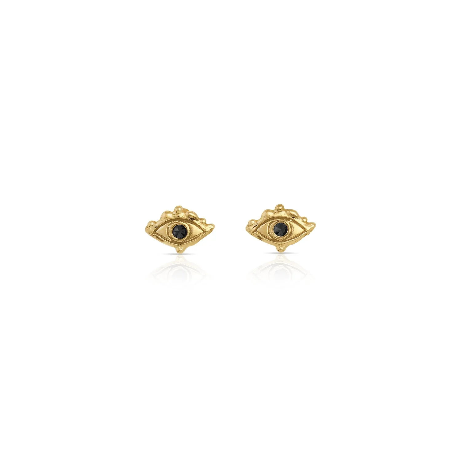 Third eye studs || black diamonds