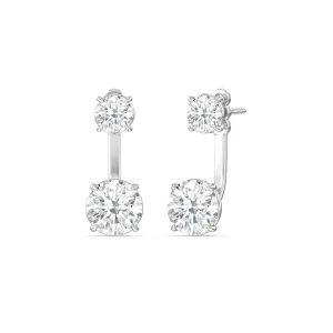 Toi Et Moi Round Front Back Earring
