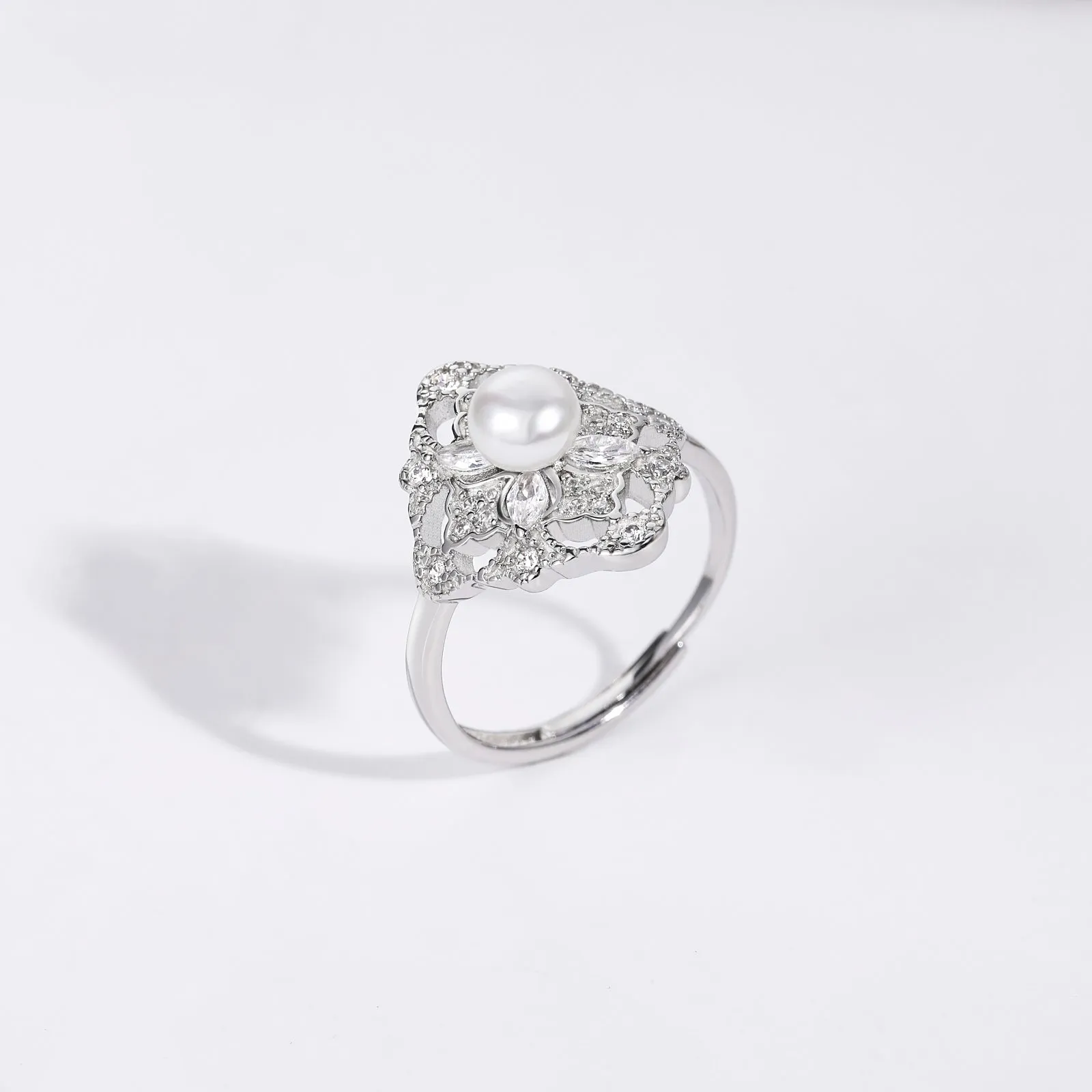 Vintage Pearl Engagement Rings