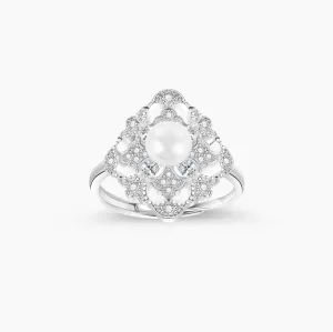 Vintage Pearl Engagement Rings