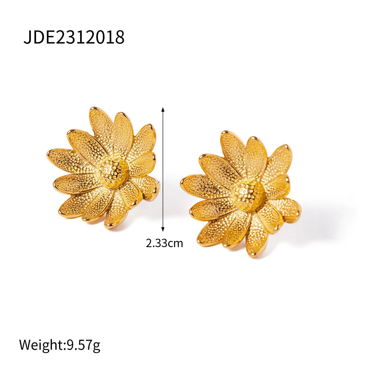 Wholesale 18k Gold Stainless Steel Daisy Gold Color Daisy Chain Necklaces