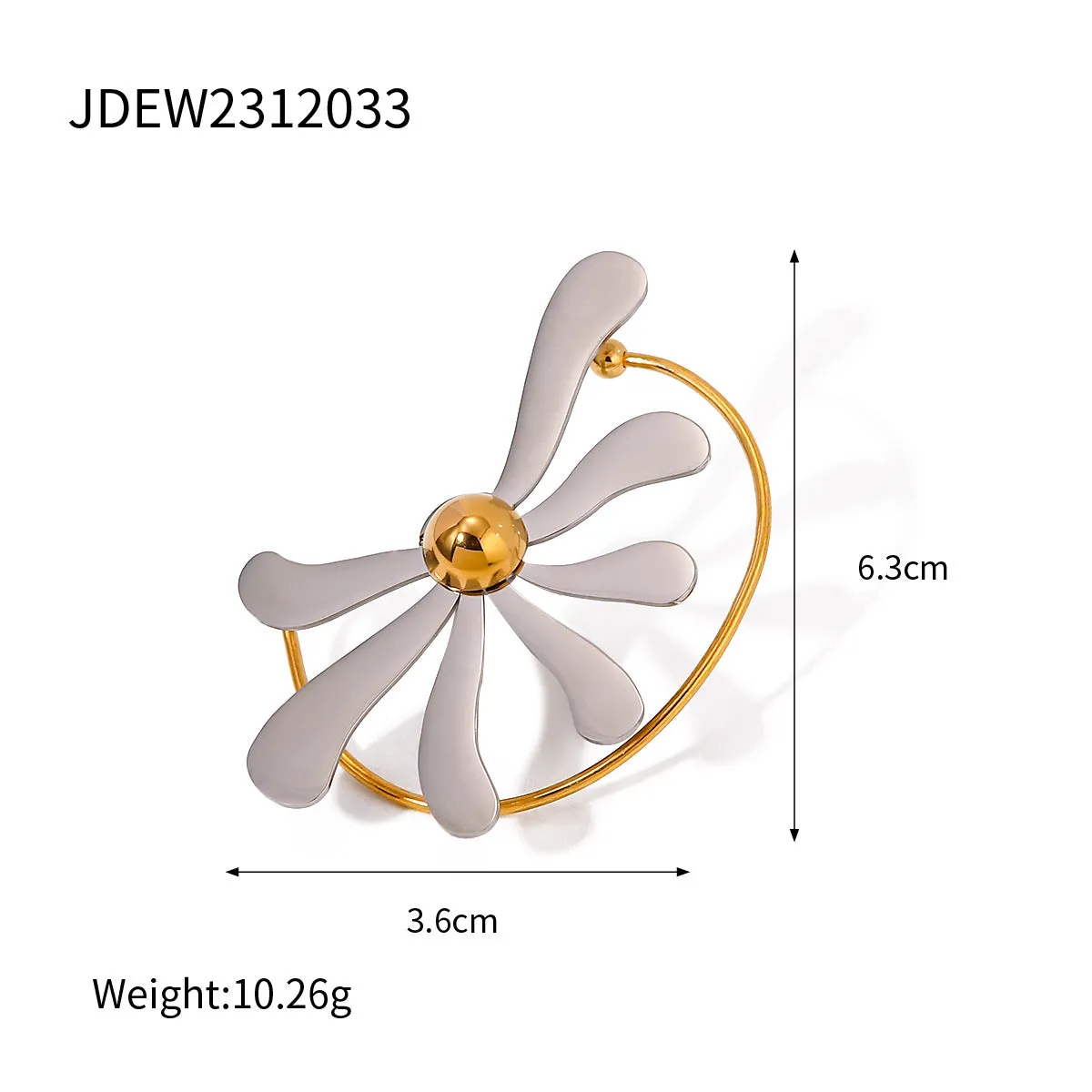 Wholesale 18k Gold Stainless Steel Daisy Gold Color Daisy Chain Necklaces