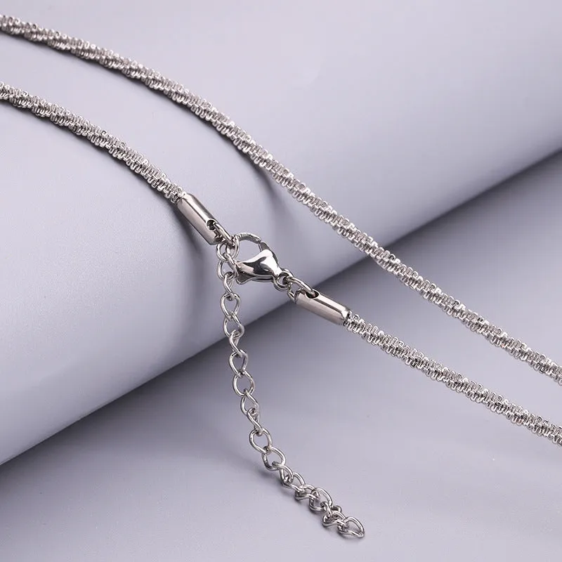 Wholesale 18K Gold Stainless Steel Plated with Gold Titanium Steel Necklaces