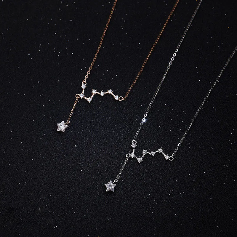 Wholesale 925 Silver Beidou Seven Star Necklace