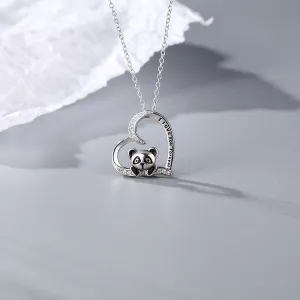 Wholesale 925 Silver Panda Necklace