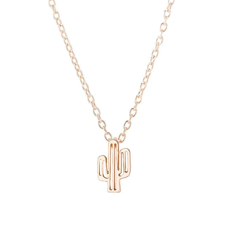 Wholesale Alloy Cactus Necklace