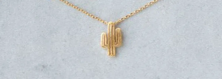 Wholesale Alloy Cactus Necklace