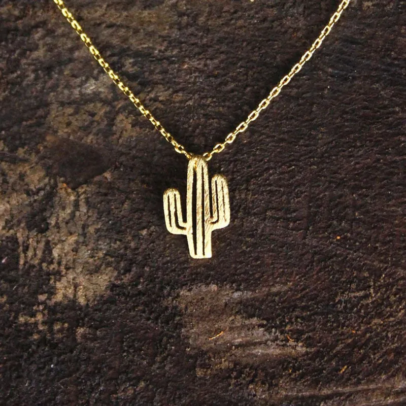 Wholesale Alloy Cactus Necklace