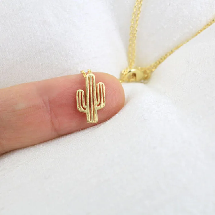 Wholesale Alloy Cactus Necklace