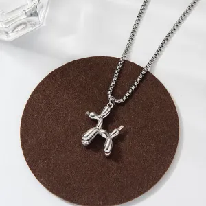 Wholesale Balloon Puppy Necklace Sweater Chain