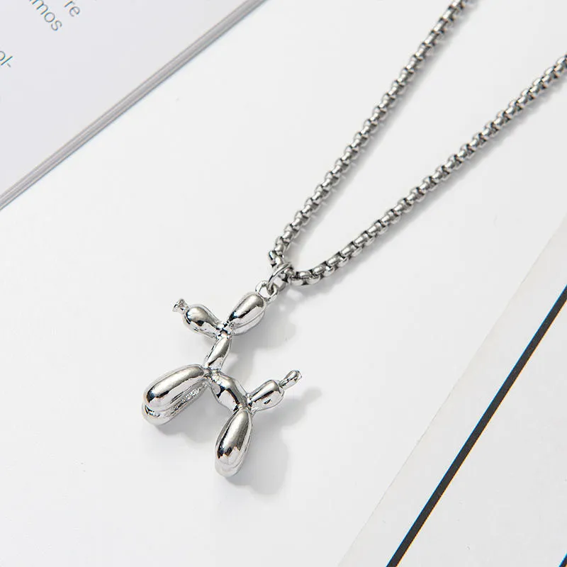 Wholesale Balloon Puppy Necklace Sweater Chain
