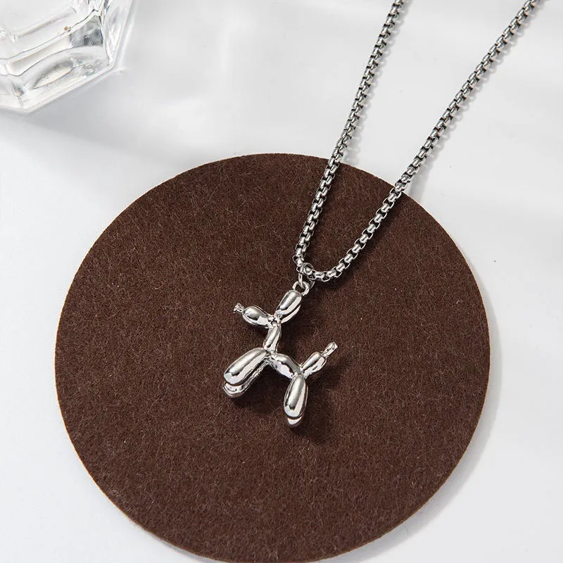 Wholesale Balloon Puppy Necklace Sweater Chain