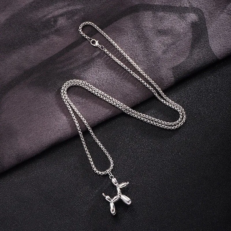 Wholesale Balloon Puppy Necklace Sweater Chain