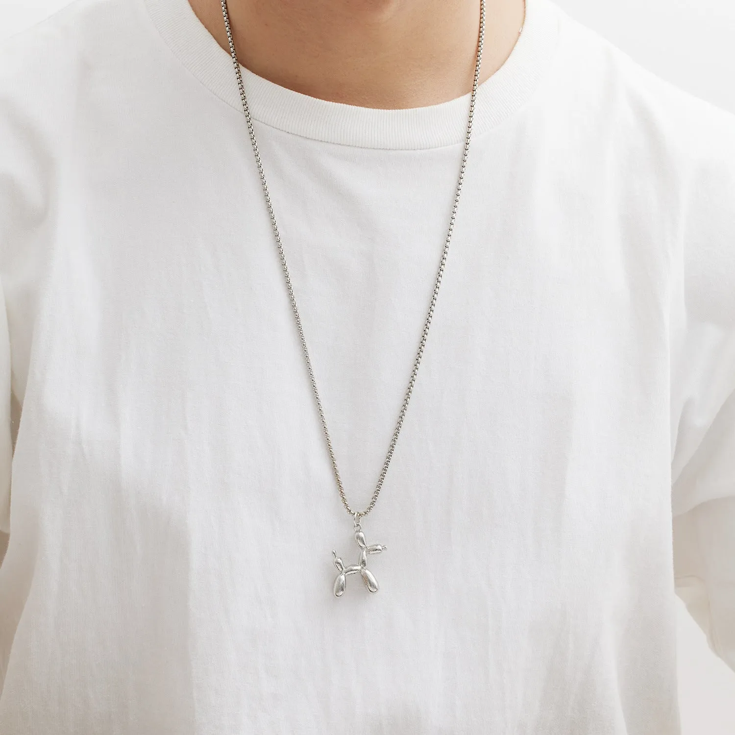 Wholesale Balloon Puppy Necklace Sweater Chain