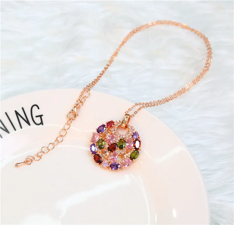 Wholesale Colored Zircon Necklace