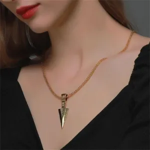 Wholesale Creative Alloy Retro Arrow Triangle Pendant Personalized Fashion Necklaces