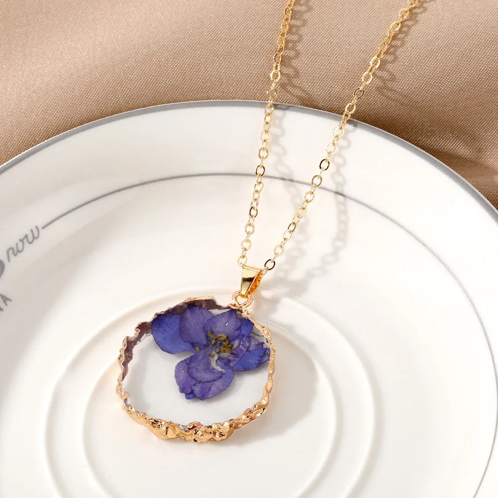 Wholesale December Immortal Flower Necklaces