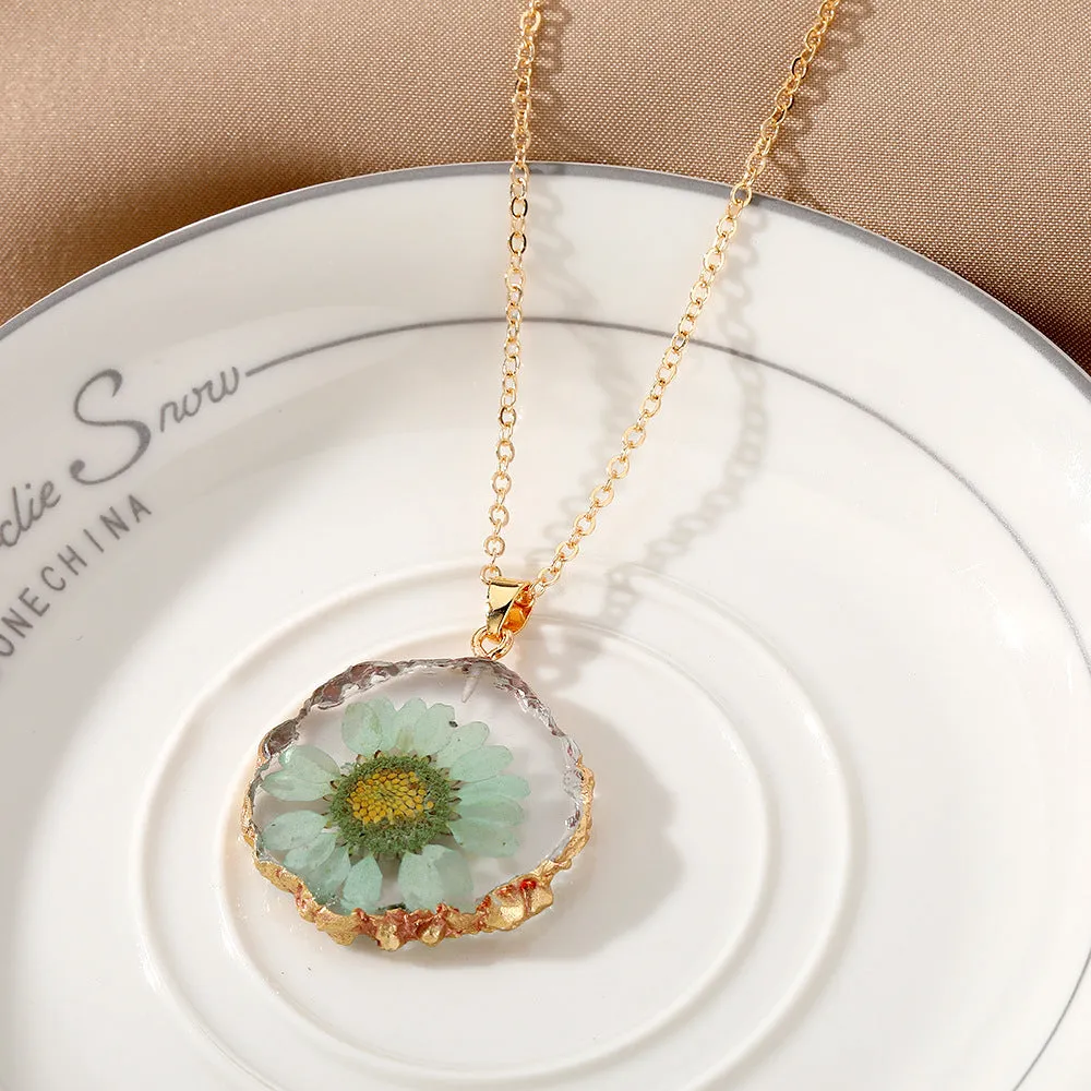 Wholesale December Immortal Flower Necklaces