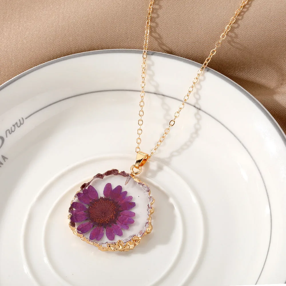 Wholesale December Immortal Flower Necklaces