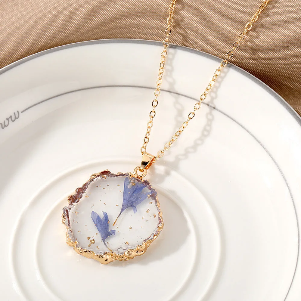 Wholesale December Immortal Flower Necklaces