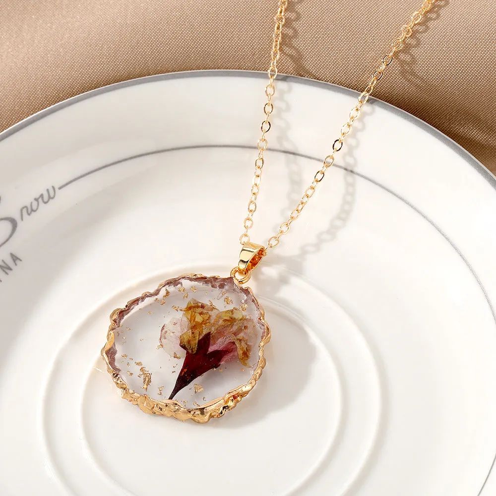 Wholesale December Immortal Flower Necklaces