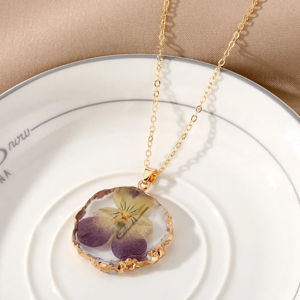 Wholesale December Immortal Flower Necklaces