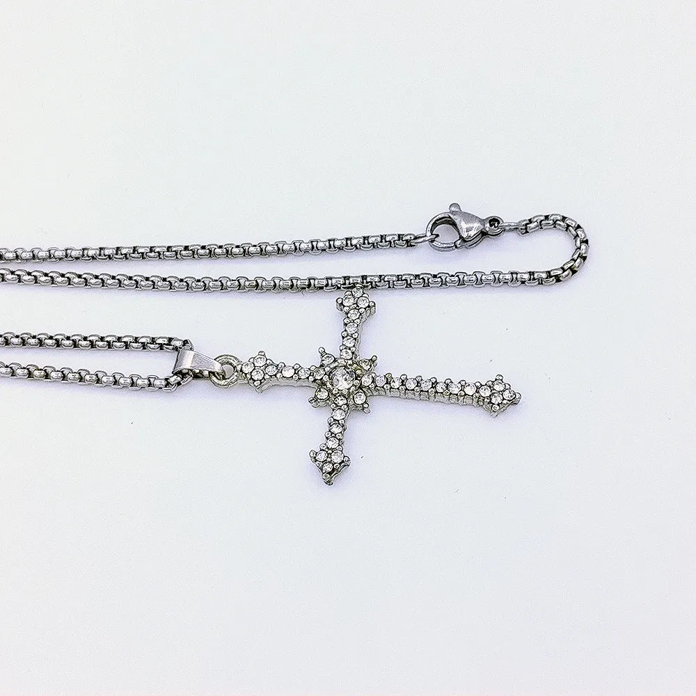 Wholesale Diamond Cross Pendant Necklace