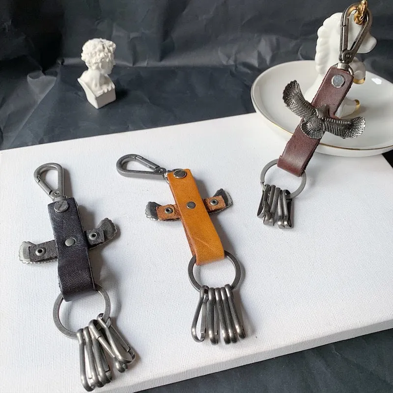 Wholesale Eagle Cowhide Keychains