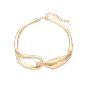 Wholesale Heavy Industry Metal Asymmetric Collar Necklaces