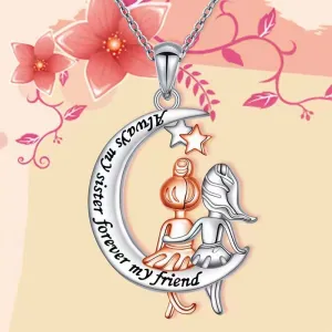 Wholesale Moon Friend Alloy Pendant