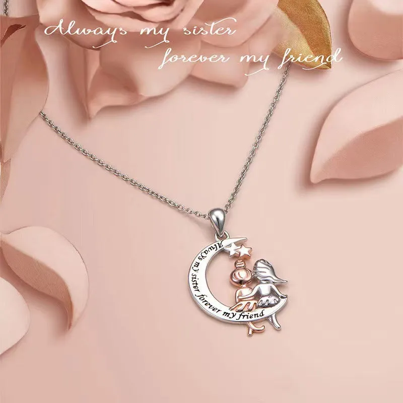 Wholesale Moon Friend Alloy Pendant
