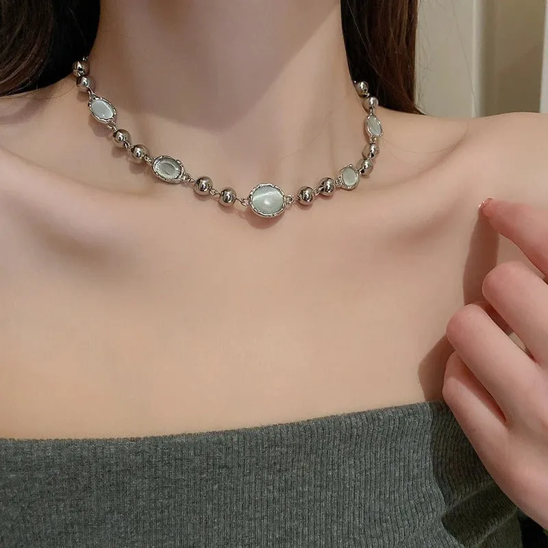 Wholesale Moonlight Stone Starlight Alloy Necklaces