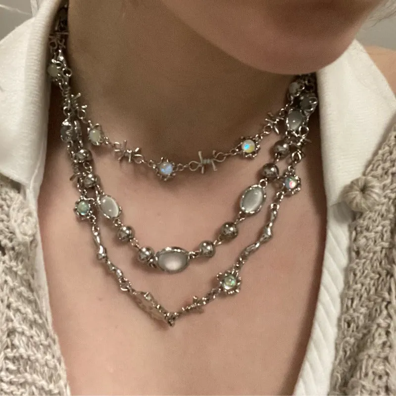 Wholesale Moonlight Stone Starlight Alloy Necklaces