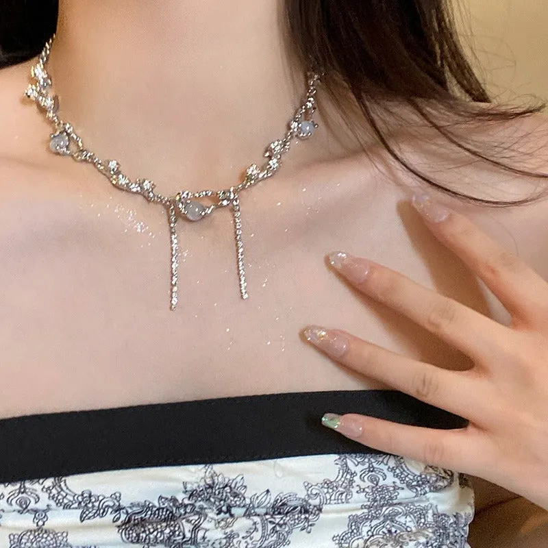 Wholesale Moonlight Stone Starlight Alloy Necklaces