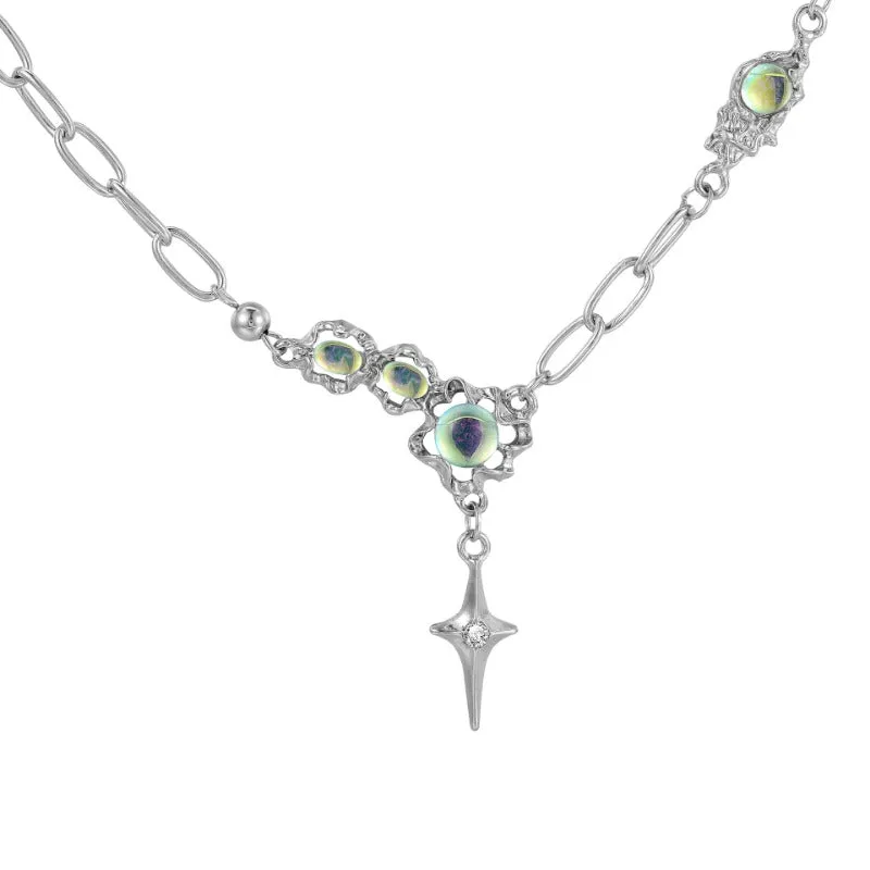 Wholesale Moonlight Stone Starlight Alloy Necklaces