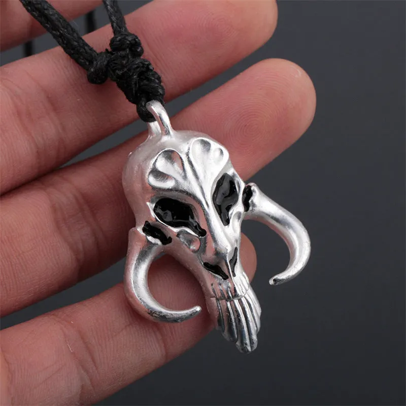 Wholesale Movie and TV Peripheral Retro Sheep Head Skull Creative Necklaces