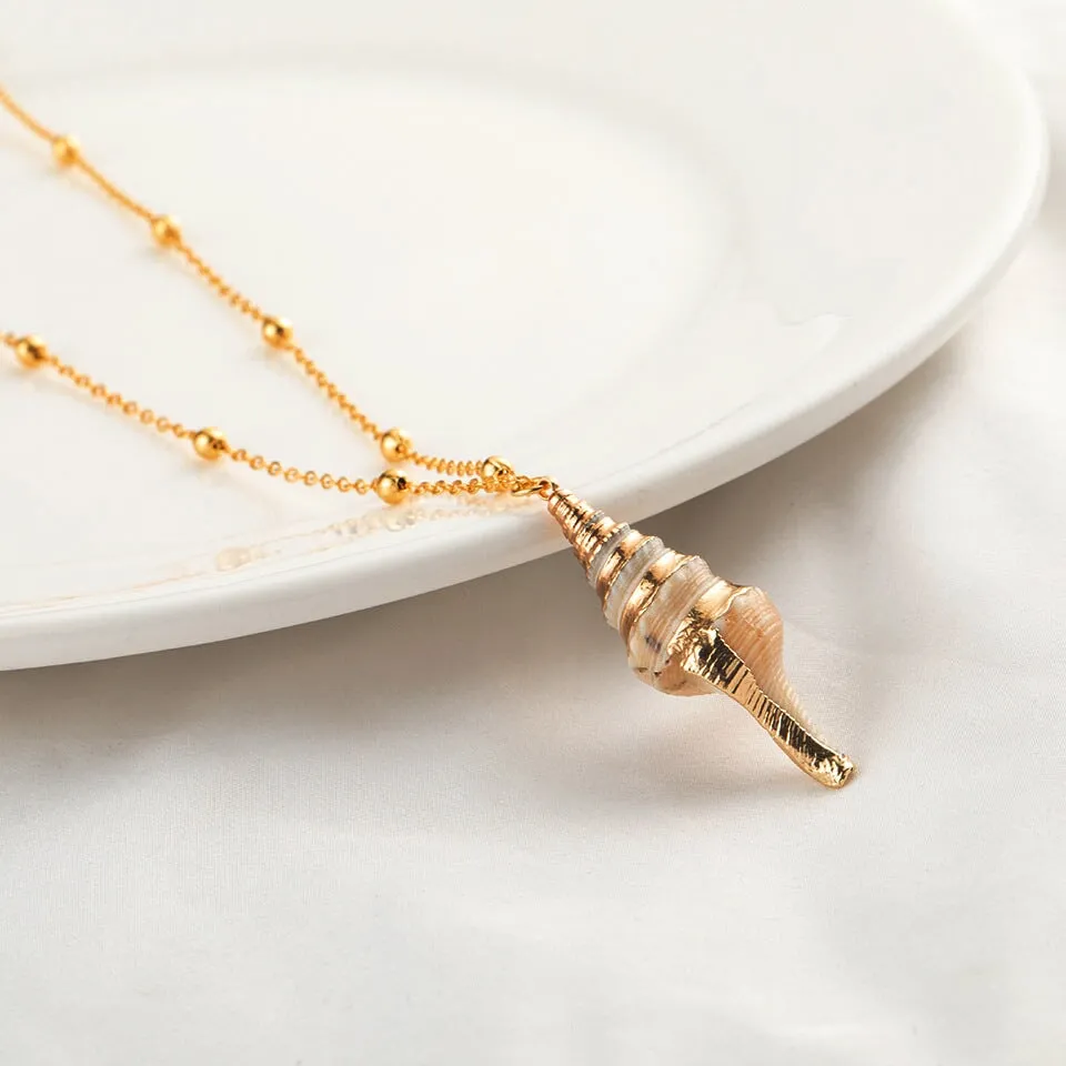 Wholesale Natural Shell Necklace Women Clavicle Chain