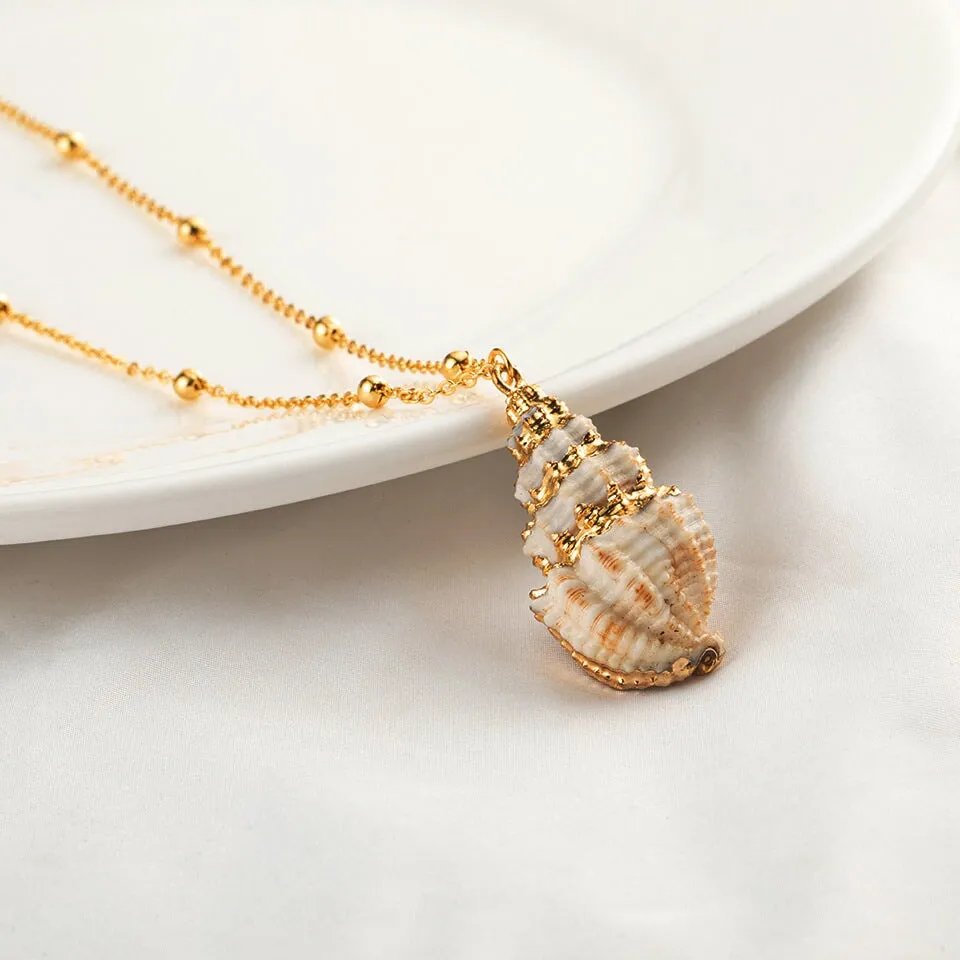 Wholesale Natural Shell Necklace Women Clavicle Chain
