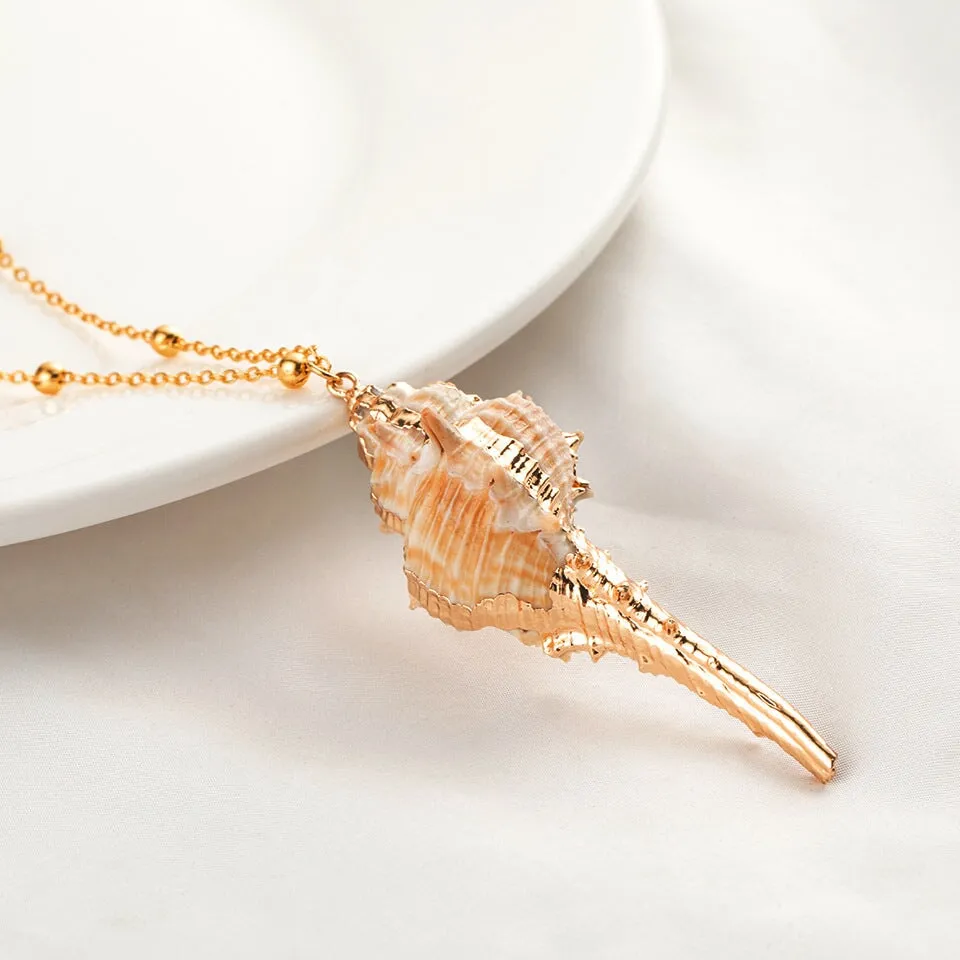 Wholesale Natural Shell Necklace Women Clavicle Chain