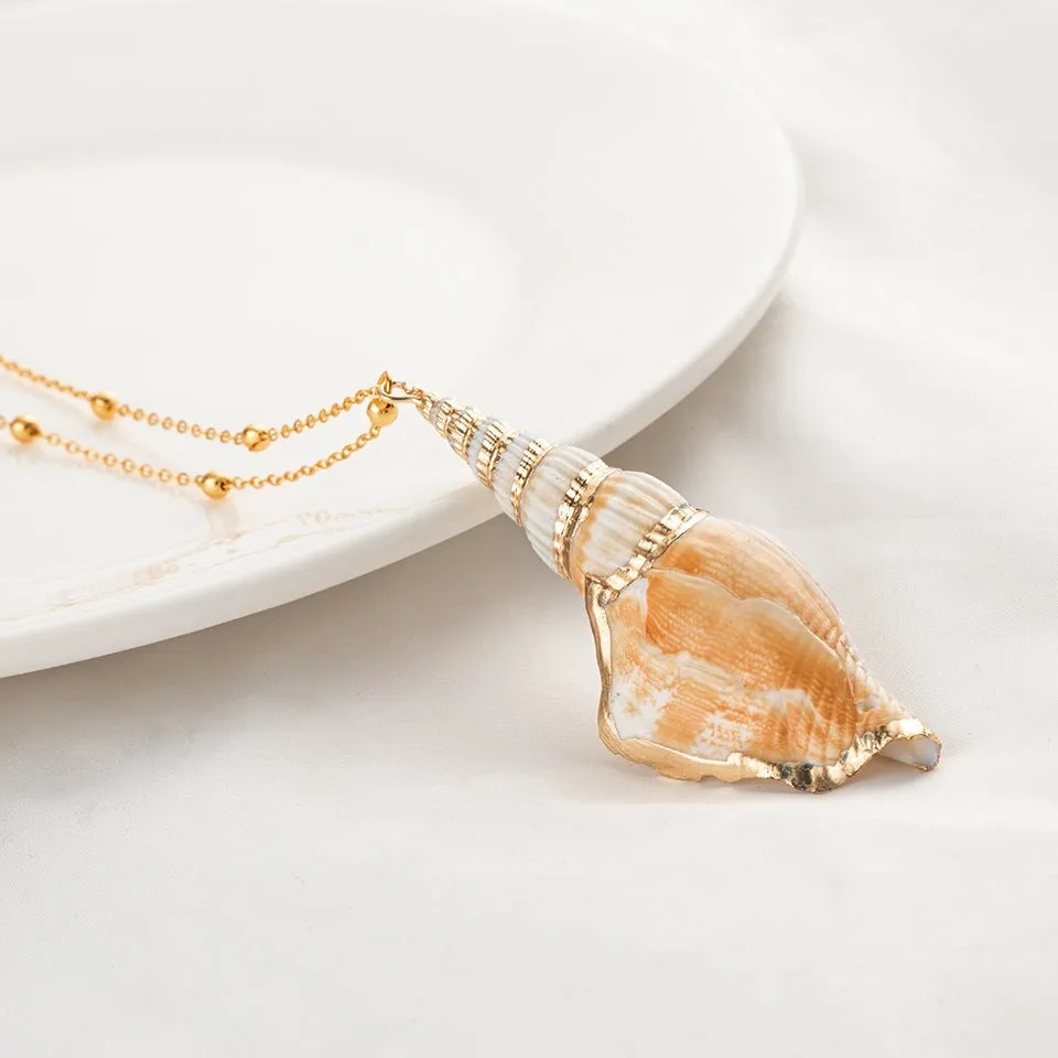 Wholesale Natural Shell Necklace Women Clavicle Chain