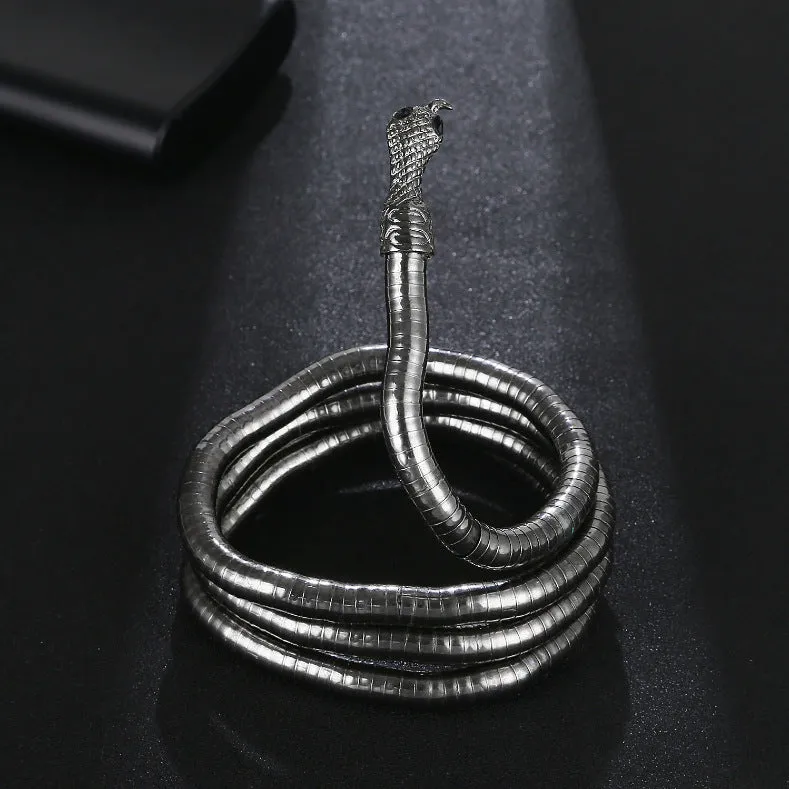 Wholesale Personalized Wrap Snake Shape Cold Dark Choker Collar
