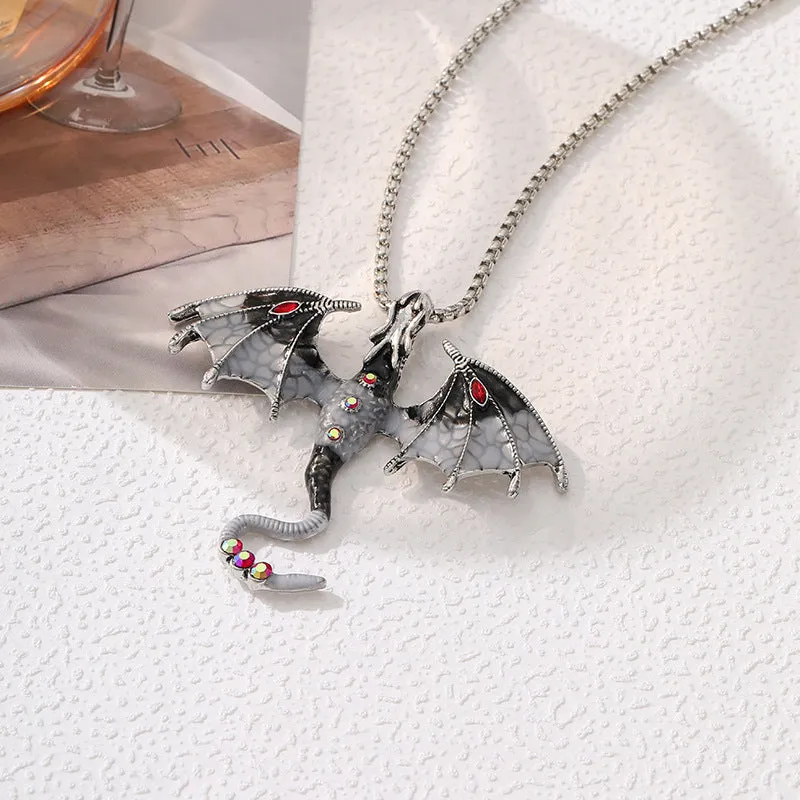 Wholesale  Retro Cartoon Pendant Diamond Necklace