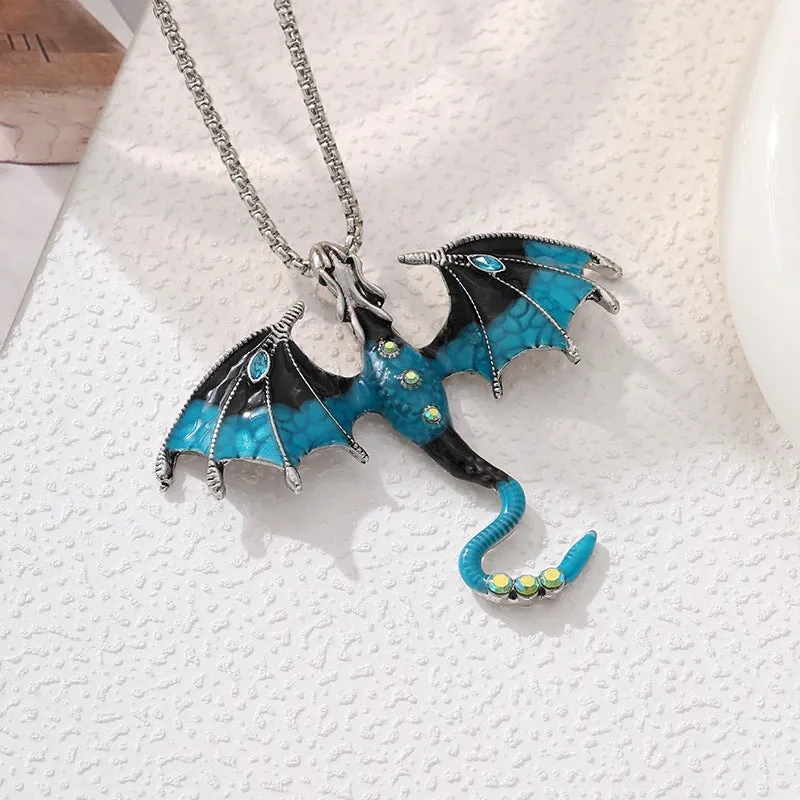 Wholesale  Retro Cartoon Pendant Diamond Necklace