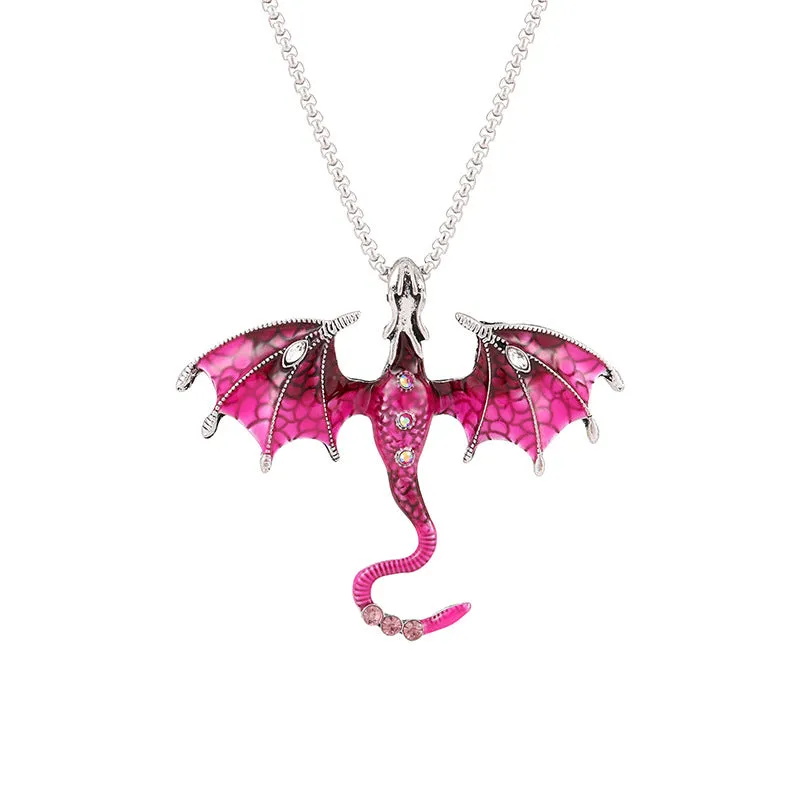 Wholesale  Retro Cartoon Pendant Diamond Necklace