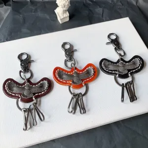 Wholesale Retro Eagle Cowhide Keychains